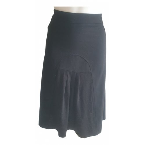 Pre-owned Emilio Pucci Wool Mid-length Skirt In Black