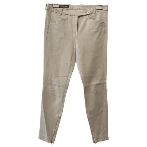 Pre-owned Loro Piana Cloth Chino Pants In Beige