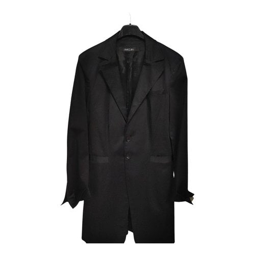 Pre-owned Marc Cain Trench Coat In Black