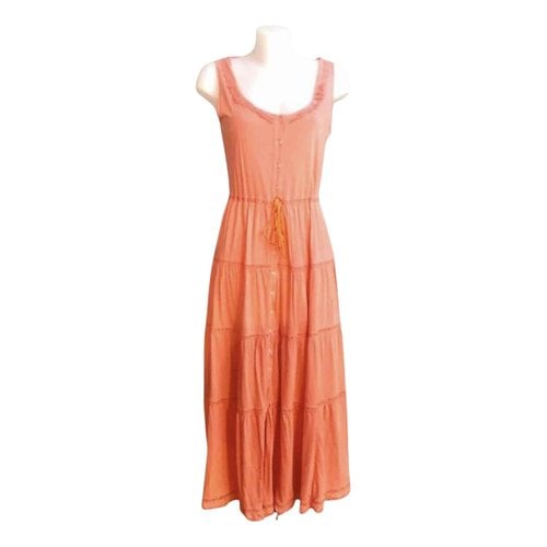 Pre-owned Seventy Maxi Dress In Orange