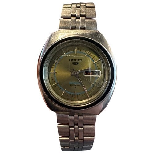 Pre-owned Seiko Watch In Green