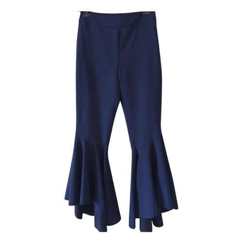Pre-owned Ellery Wool Trousers In Blue