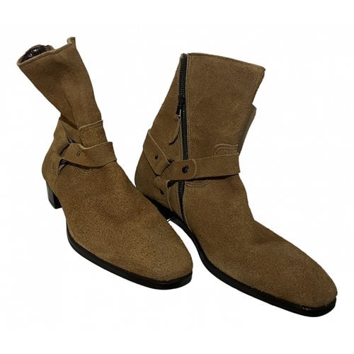 Pre-owned Lidfort Boots In Beige