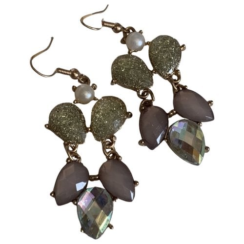 Pre-owned Marchesa Crystal Earrings In Multicolour