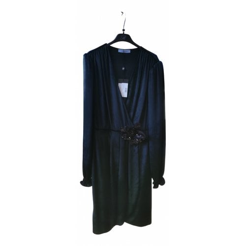Pre-owned Blumarine Velvet Mid-length Dress In Black