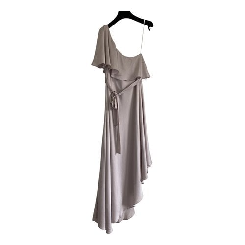 Pre-owned Zimmermann Silk Mid-length Dress In Purple