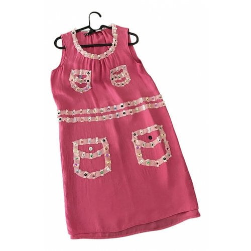 Pre-owned Moschino Love Mini Dress In Pink