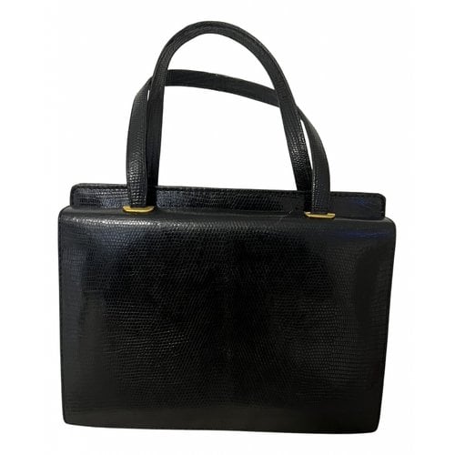 Pre-owned American Vintage Leather Handbag In Black