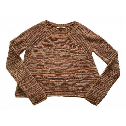 Pre-owned Maje Jumper In Brown
