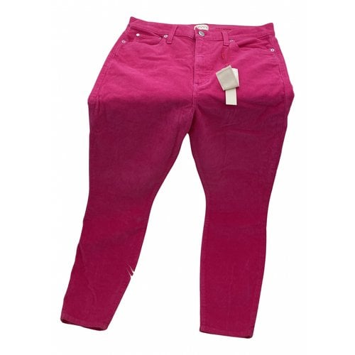 Pre-owned Alice And Olivia Slim Jeans In Pink