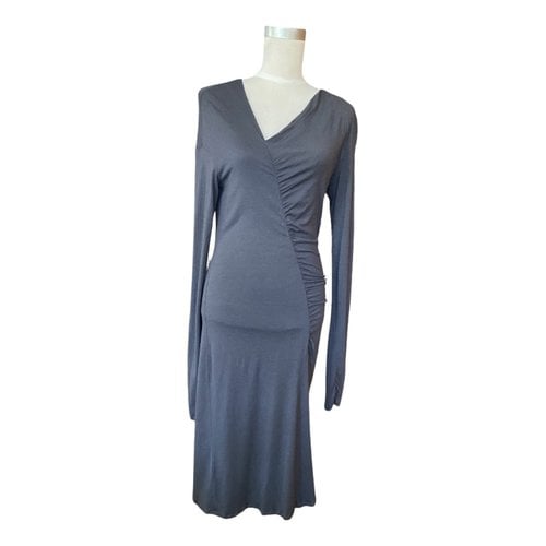 Pre-owned Marella Wool Dress In Anthracite
