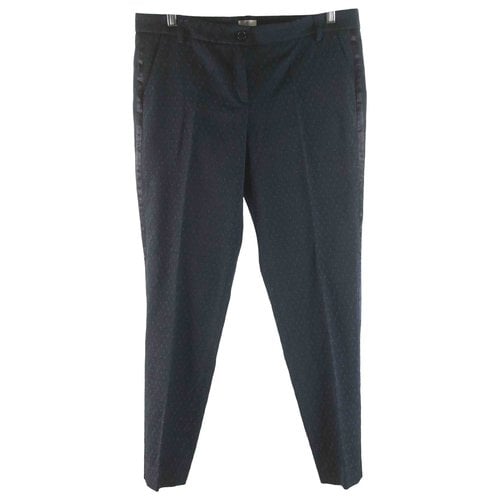 Pre-owned Hartford Straight Pants In Blue