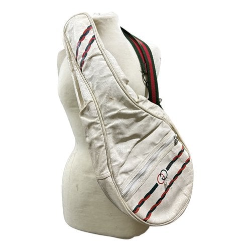 Pre-owned Gucci Cloth Bag In White