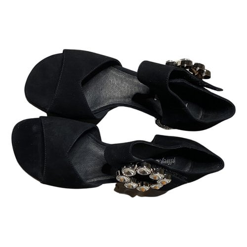 Pre-owned Jeffrey Campbell Leather Sandals In Black