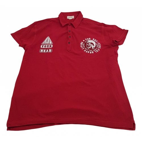 Pre-owned Diesel Polo Shirt In Red