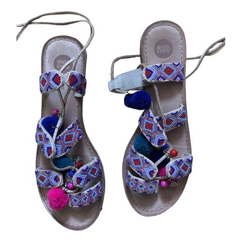 Pre-owned Gioseppo Leather Sandal In Multicolour