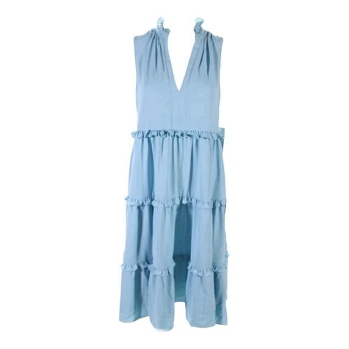 Pre-owned Amanda Uprichard Mid-length Dress In Turquoise