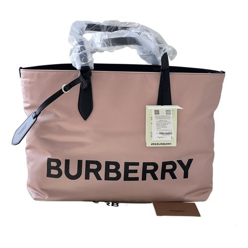 Pre-owned Burberry Tote In Pink