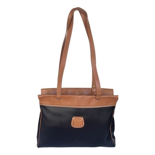 Pre-owned Courrã¨ges Leather Tote In Black