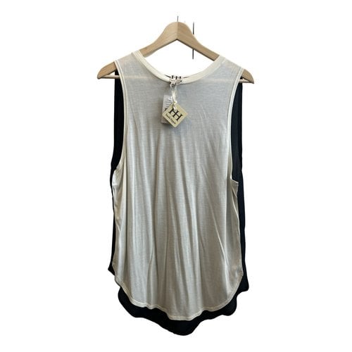 Pre-owned Haute Hippie Jersey Top In White
