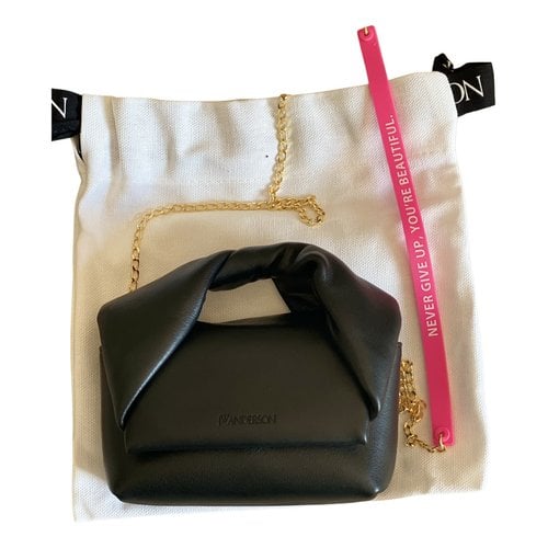 Pre-owned Jw Anderson Leather Bag In Black