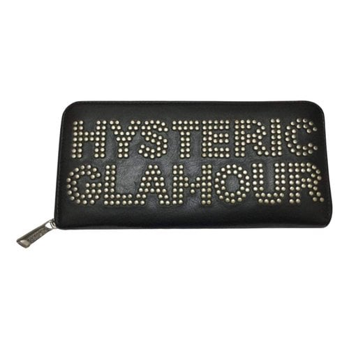Pre-owned Hysteric Glamour Patent Leather Wallet In Black