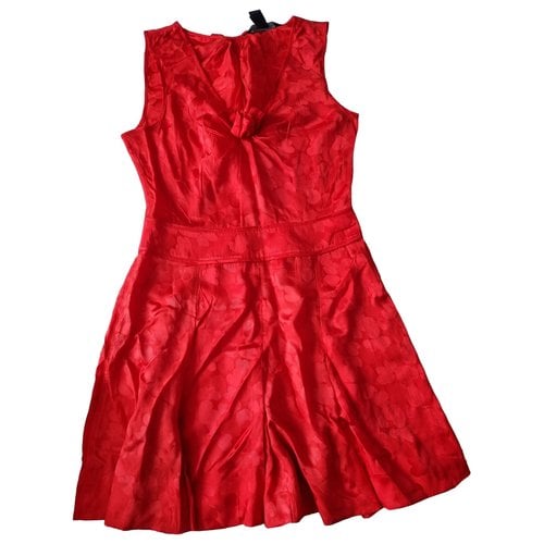 Pre-owned Marc By Marc Jacobs Silk Mid-length Dress In Red
