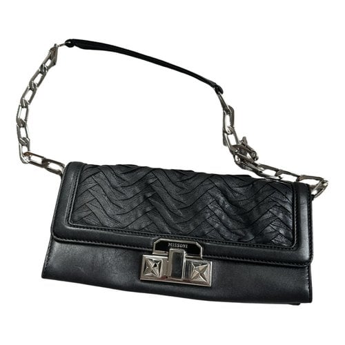 Pre-owned Missoni Leather Bag In Black