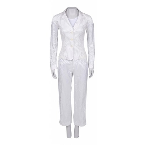 Pre-owned Versace Suit Jacket In White