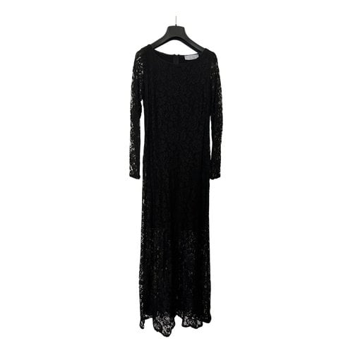 Pre-owned Kaos Lace Maxi Dress In Black