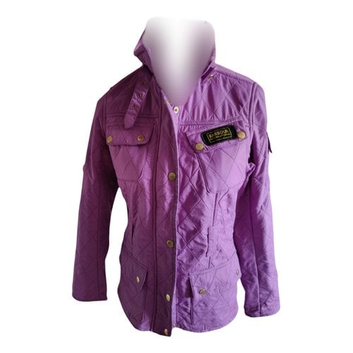 Pre-owned Barbour Puffer In Purple
