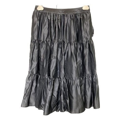 Pre-owned Derek Lam Silk Mid-length Skirt In Grey