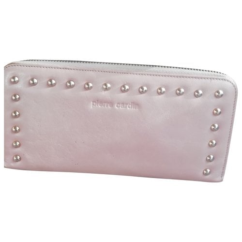 Pre-owned Pierre Cardin Leather Wallet In Pink