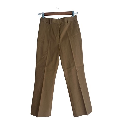 Pre-owned Nili Lotan Straight Pants In Camel