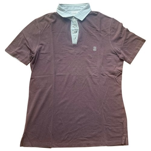 Pre-owned Brunello Cucinelli Polo Shirt In Brown