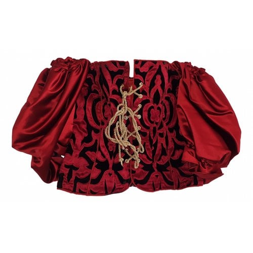 Pre-owned D&g Corset In Red
