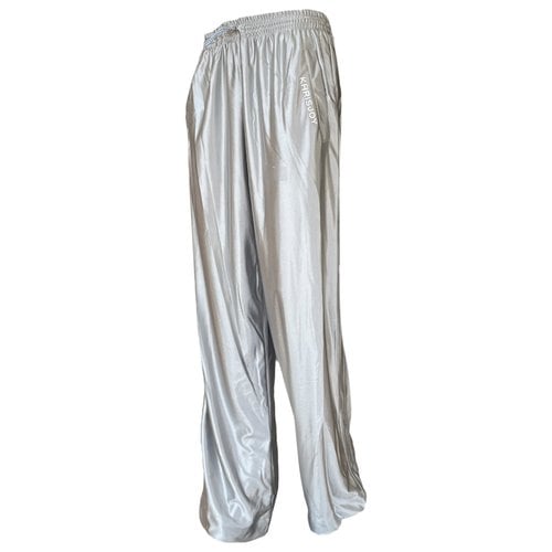 Pre-owned Khrisjoy Trousers In Silver
