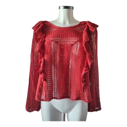 Pre-owned Sézane Spring Summer 2020 Blouse In Red
