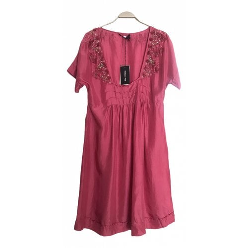 Pre-owned Patrizia Pepe Silk Mid-length Dress In Pink