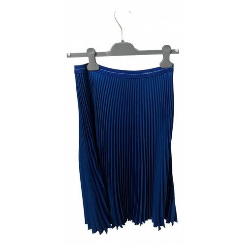 Pre-owned Prada Maxi Skirt In Blue