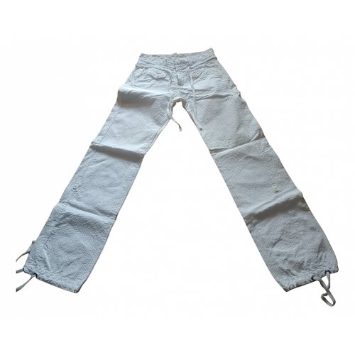 Pre-owned Woolrich Large Pants In White