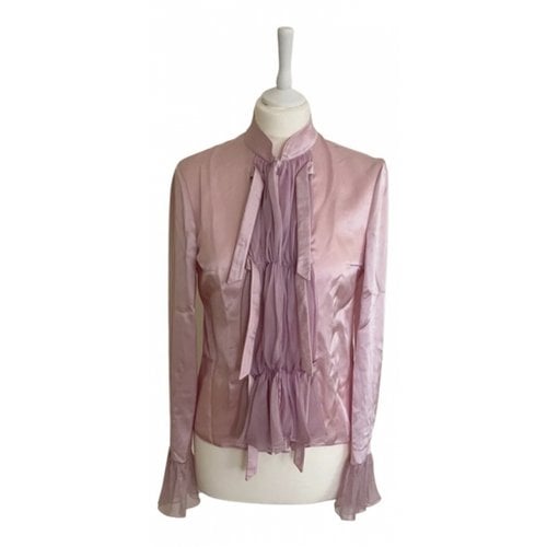 Pre-owned Valentino Silk Shirt In Pink