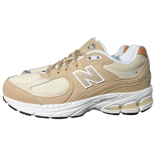 Pre-owned New Balance Cloth Trainers In Beige
