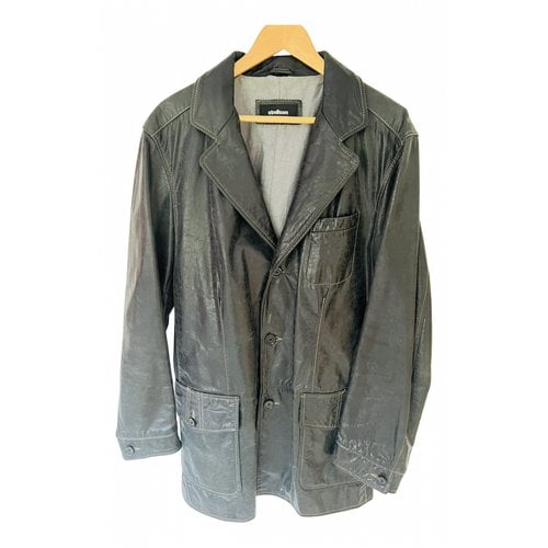 Pre-owned Strellson Leather Vest In Grey