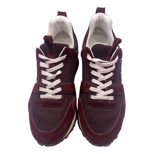 Pre-owned Louis Vuitton Run Away Trainers In Burgundy