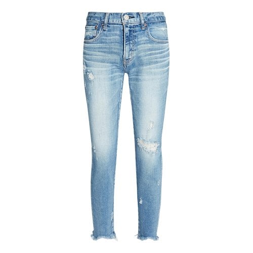 Pre-owned Moussy Slim Jeans In Blue