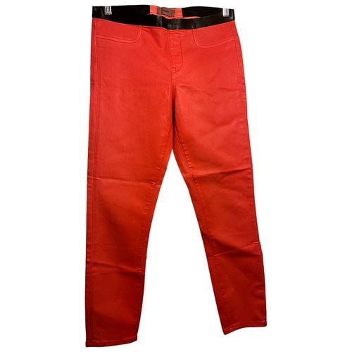 Pre-owned Helmut Helmut Lang Slim Jeans In Red