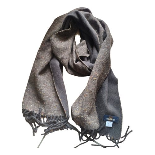 Pre-owned Colombo Wool Scarf In Brown