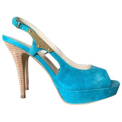 Pre-owned Liujo Sandals In Turquoise