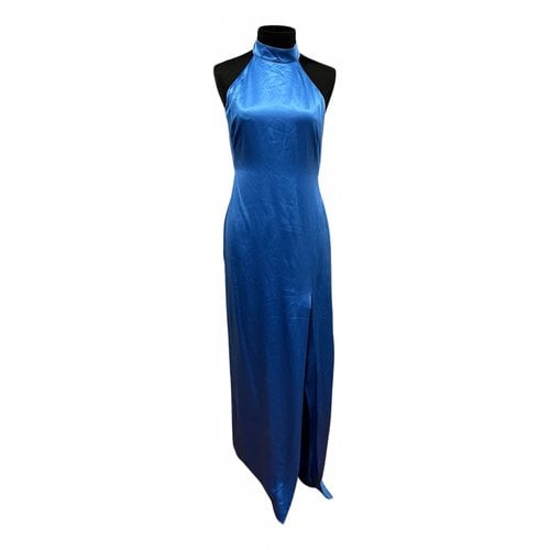 Pre-owned Nicholas Silk Maxi Dress In Blue